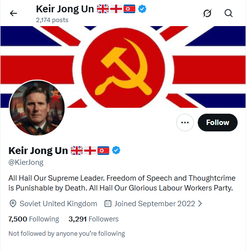 Parody account &ldquo;Keir Jong Un&rdquo; correctly identified as real